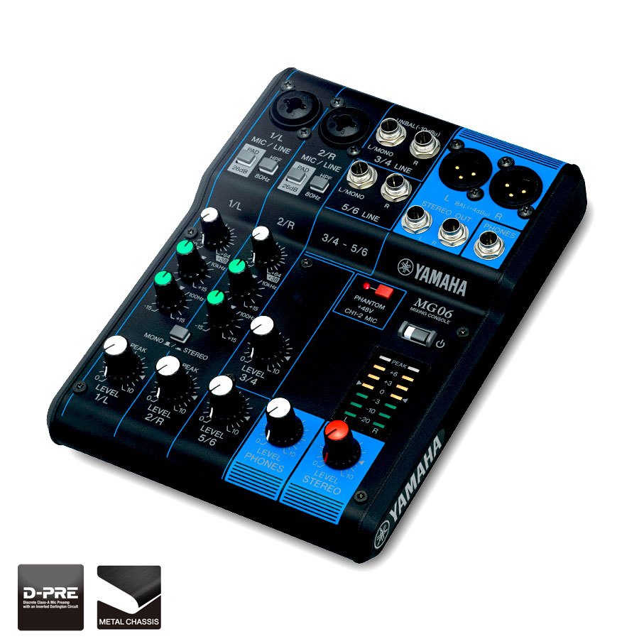 Mixer Yamaha MG06
