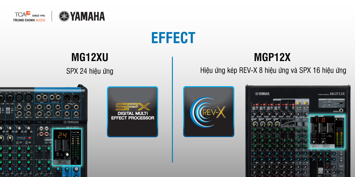 Effect trên mixer Yamaha MG và MGP